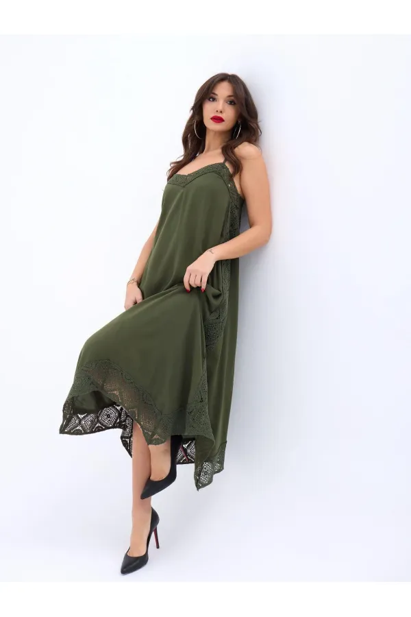 7108 DRESS - KHAKI