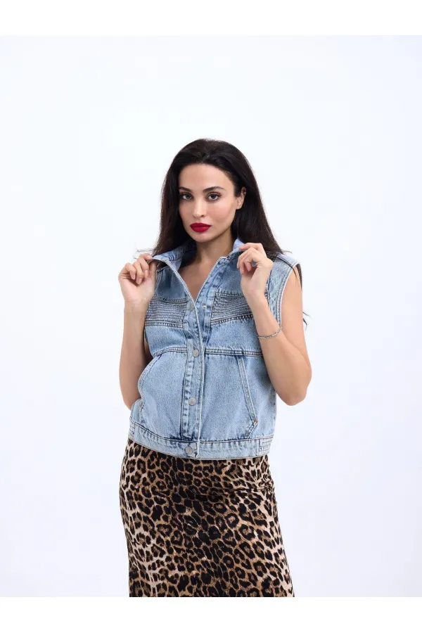 6779 KOT YELEK-MAVİ