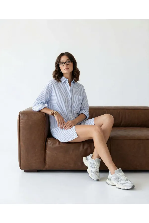 6993 GÖMLEK-MIAMI ÇİZGİLİ