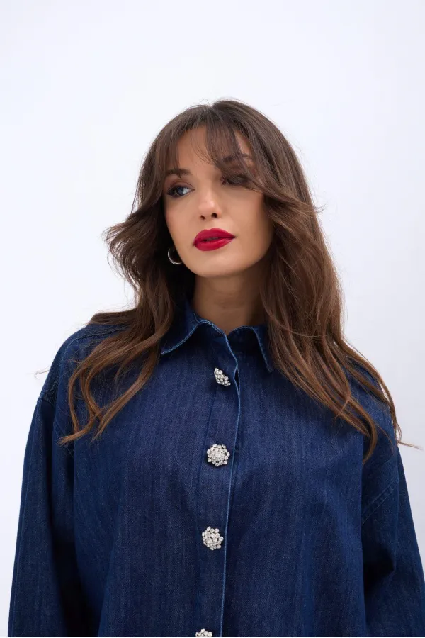 6633 KOT GÖMLEK-MAVİ