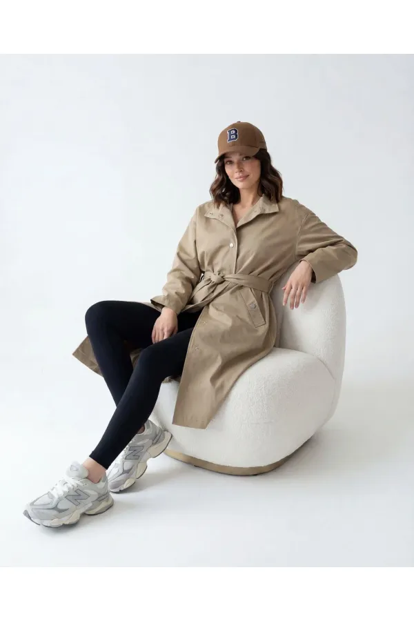 7535 TRENCH-COAT - CAMEL