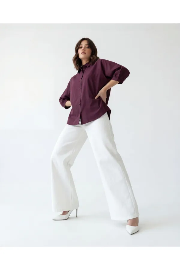 7452 SHIRT - BURGUNDY