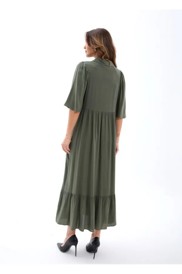 5557 DRESS - KHAKI