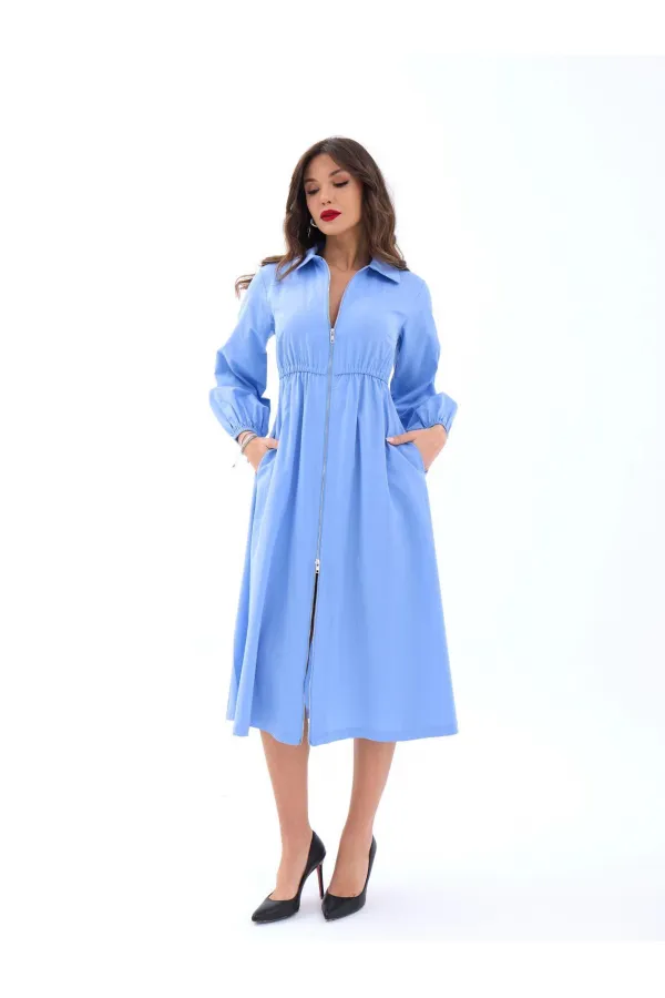 ROBE 6966 - BLEU FONCÉ