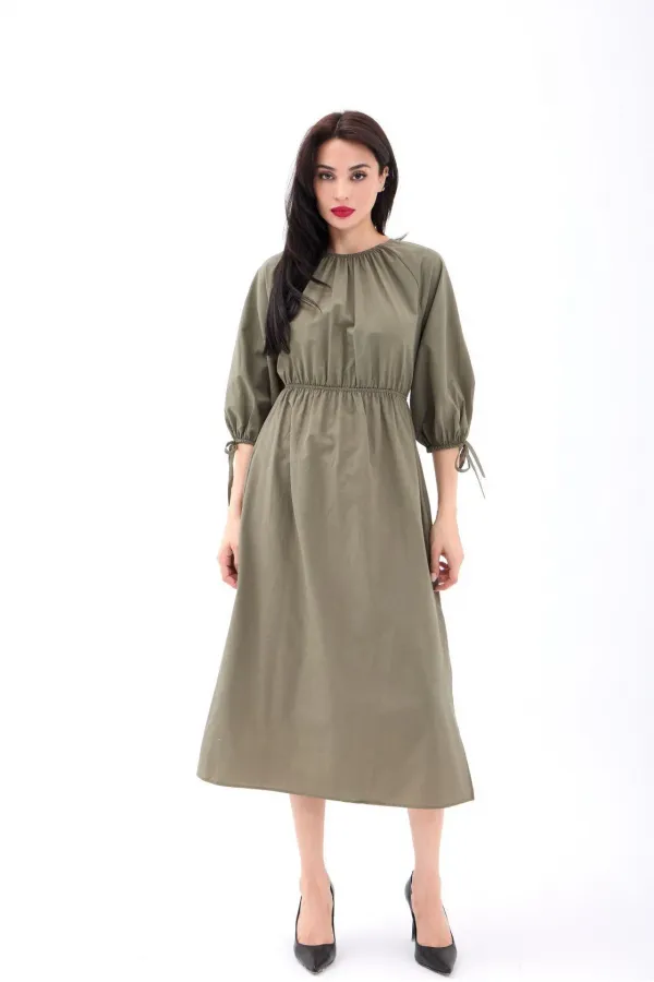 6774 DRESS - KHAKI