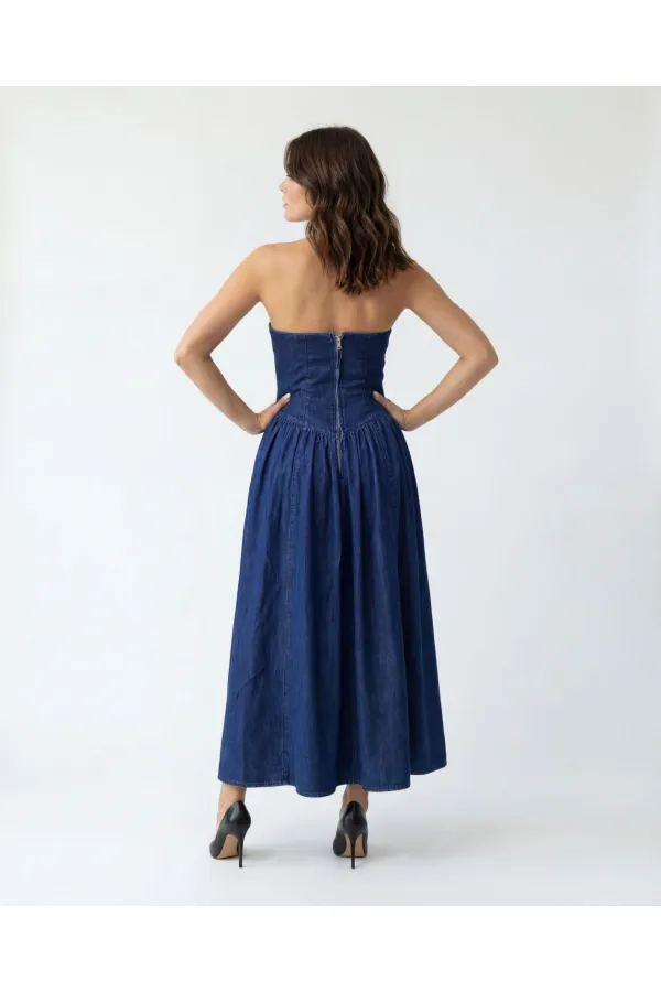 7455 KOT ELBİSE-BLUE