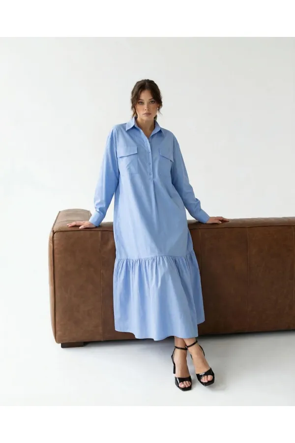 5855 DRESS - BLUE