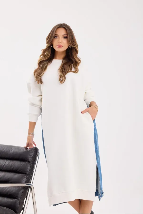 7194 LONG SWEAT-ECRU