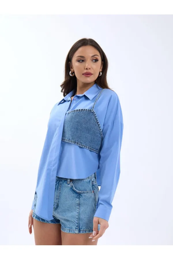 5419 GÖMLEK-KOYU MAVİ