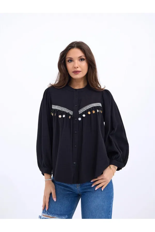 CHEMISE 6836 - NOIRE