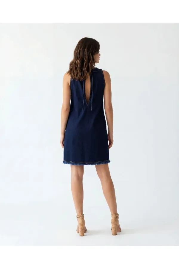 7588 KOT ELBİSE-DARK BLUE