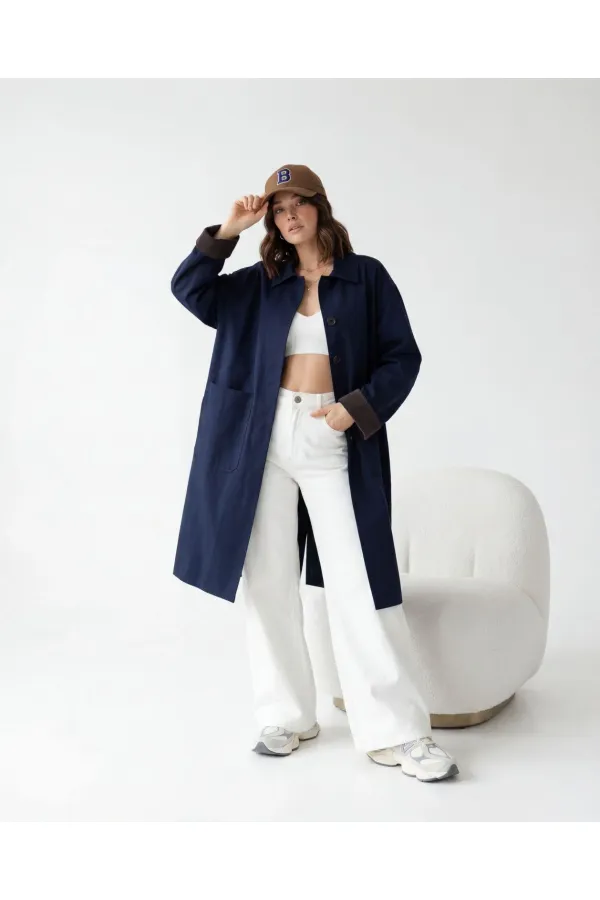 7476 TRENÇKOT-LACİVERT