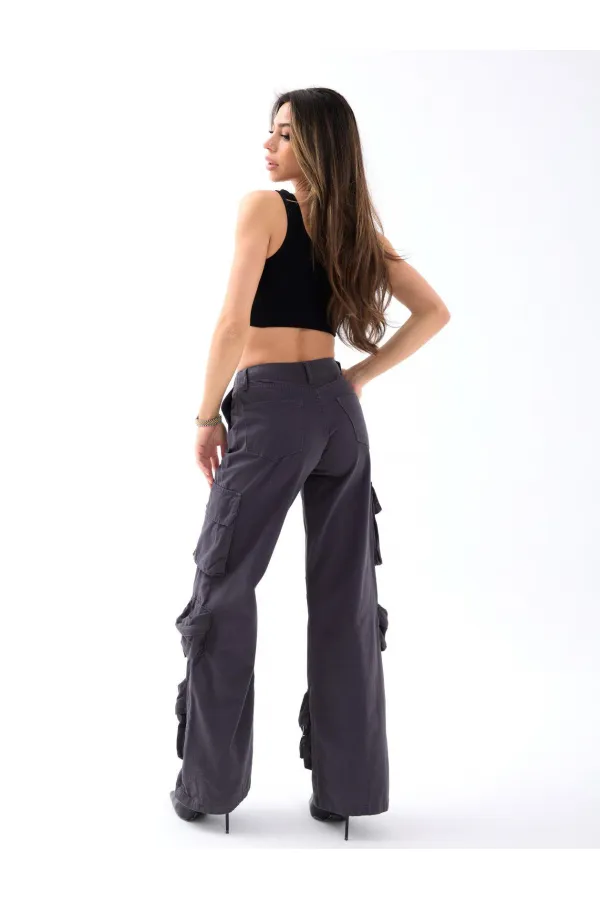 6486 PANTALON - GRIS FUMÉ