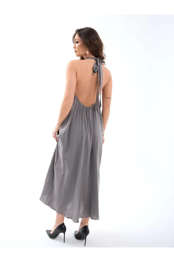 7145 DRESS - GRAY