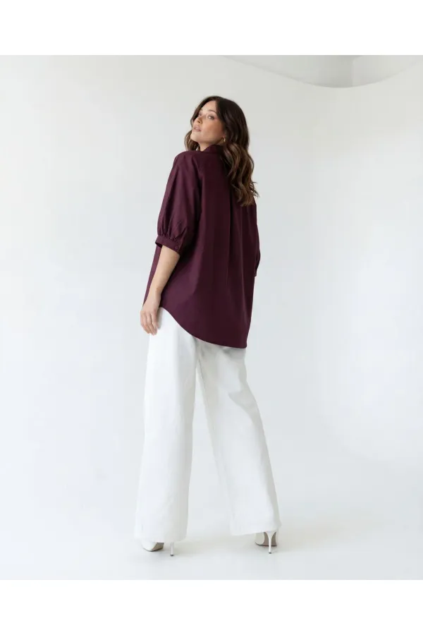 7452 SHIRT - BURGUNDY