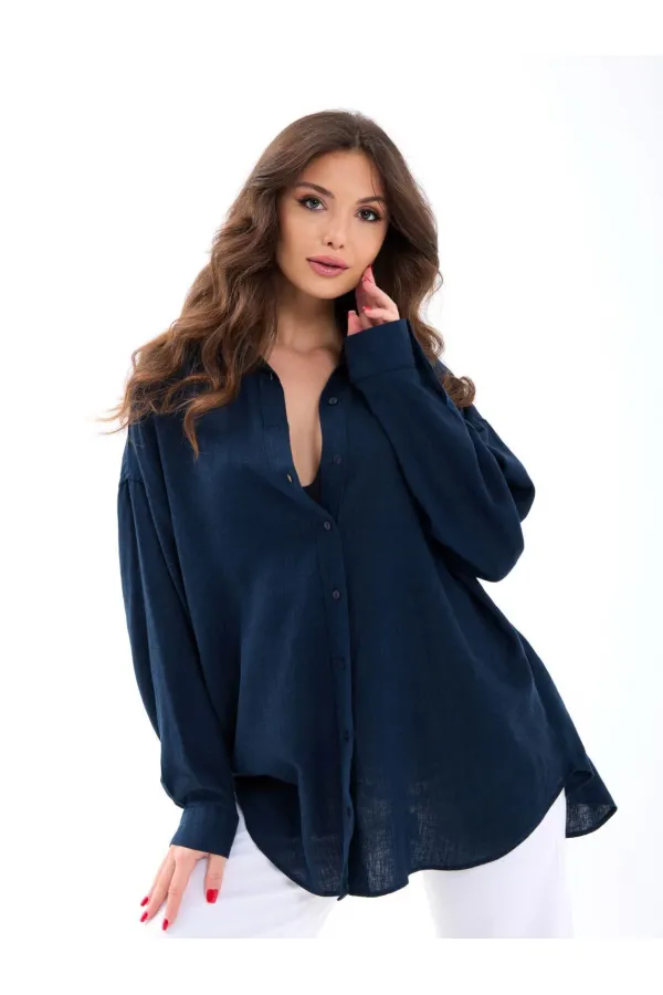 7447 SHIRT - NAVY BLUE