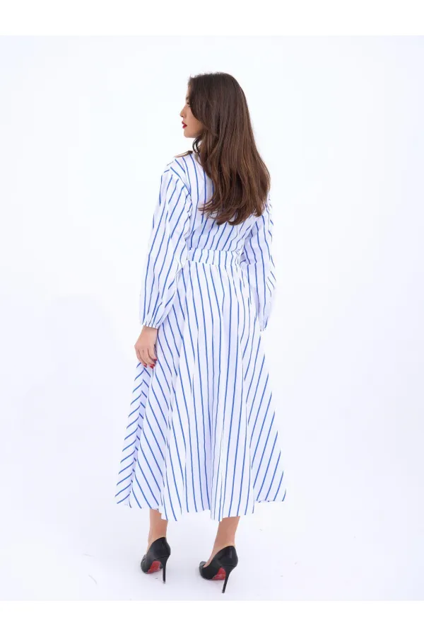 5903 ELBİSE-BALTIMORE ÇİZGİLİ