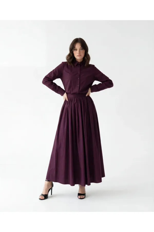 7573 SHIRT - BURGUNDY