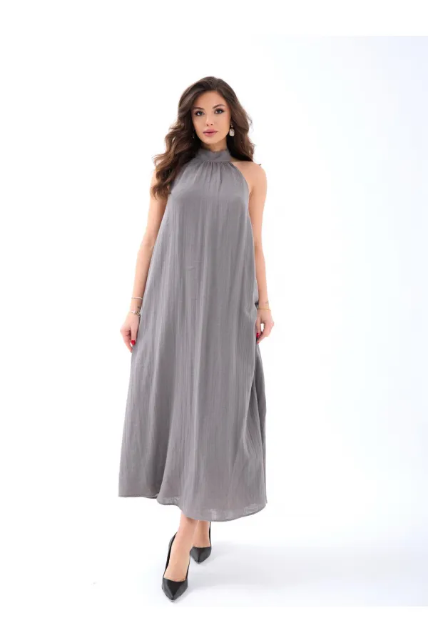 7145 DRESS - GRAY