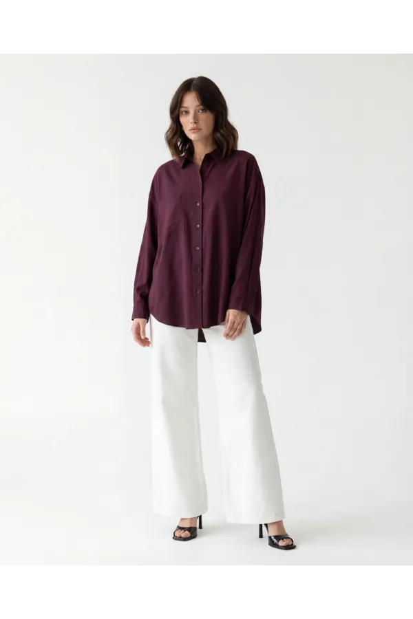7554 SHIRT - BURGUNDY 7554 SHIRT - BURGUNDY