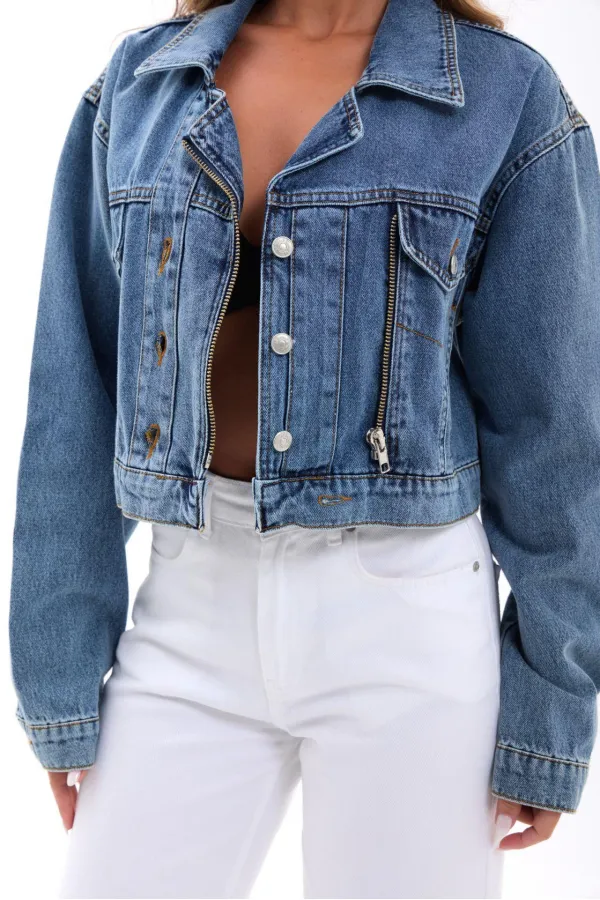 VESTE EN JEAN 6925 - BLEUE