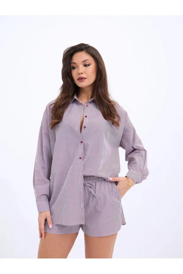 6829 TAKIM-BORDO ÇİZGİLİ