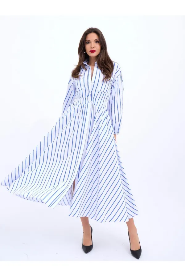 5903 ELBİSE-BALTIMORE ÇİZGİLİ