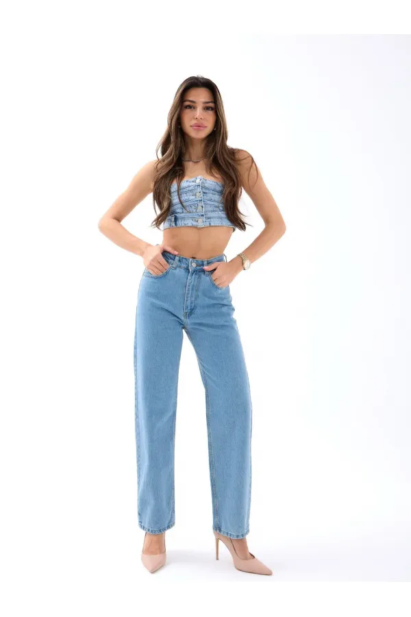 6425 DENIM WIDE LEG - BLUE 6425 DENIM WIDE LEG - BLUE