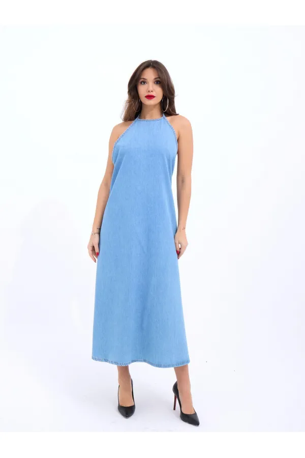 Robe en jean 6771 - Bleue