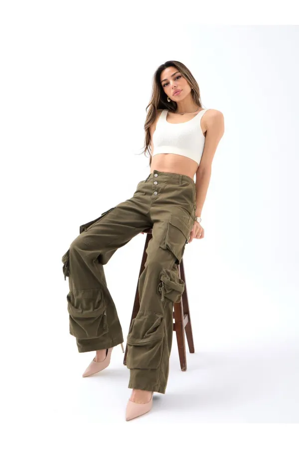 6486 PANTS - KHAKI