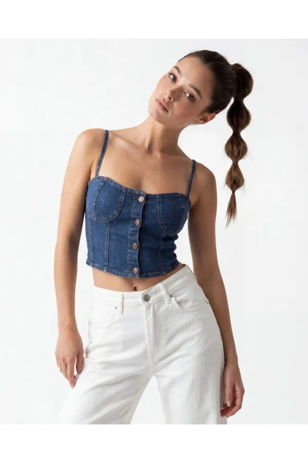 6090 BUSTIER - BLUE 6090 BUSTIER - BLUE