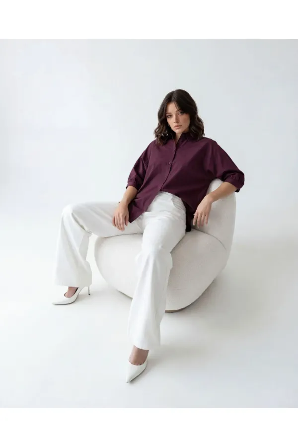 7452 SHIRT - BURGUNDY