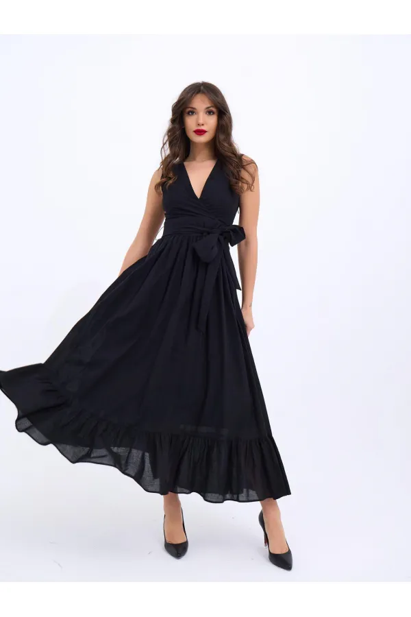 6921 DRESS - BLACK