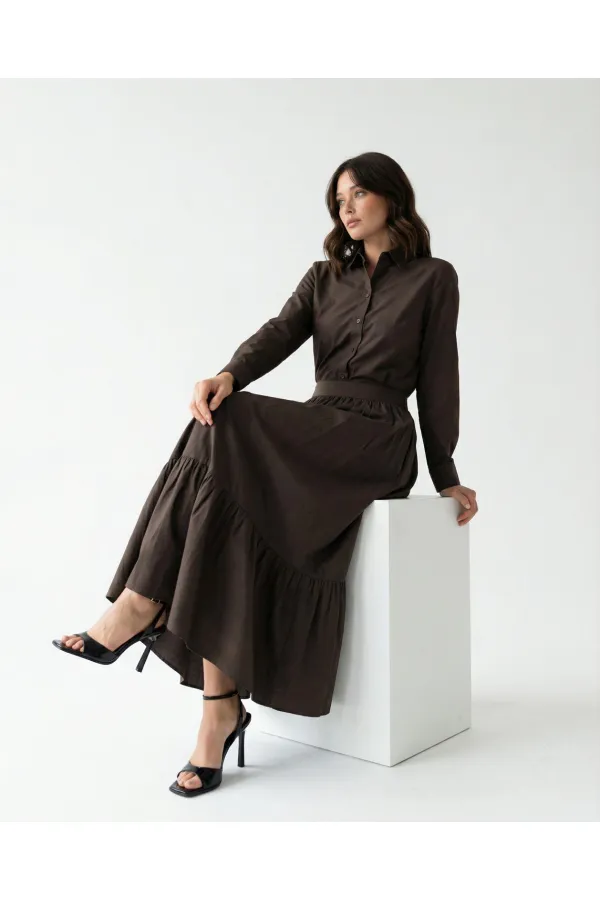 7581 SKIRT-COFFEE