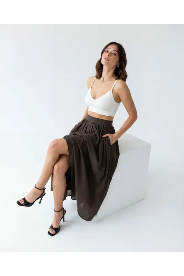 7580 SKIRT-COFFEE