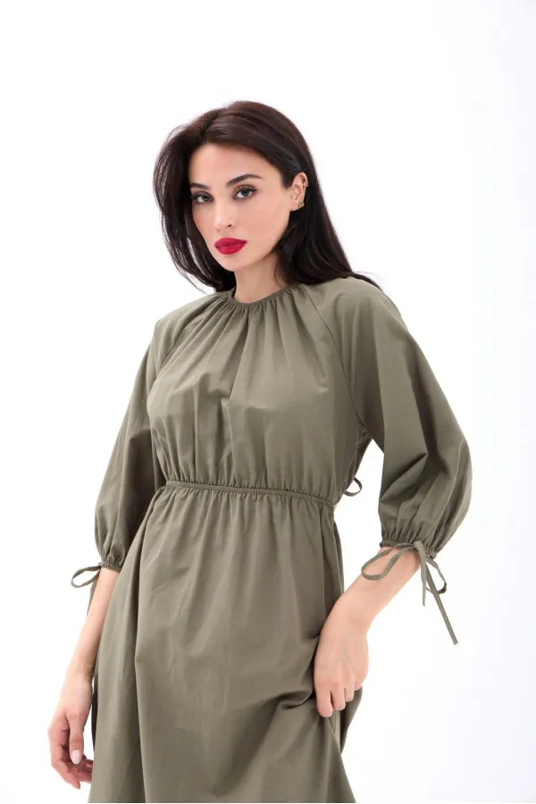 6774 DRESS - KHAKI