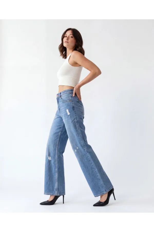 6798 DENIM LOW WAIST ROCKY-BLUE