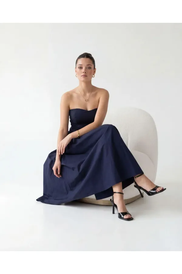 7595 DRESS - NAVY BLUE