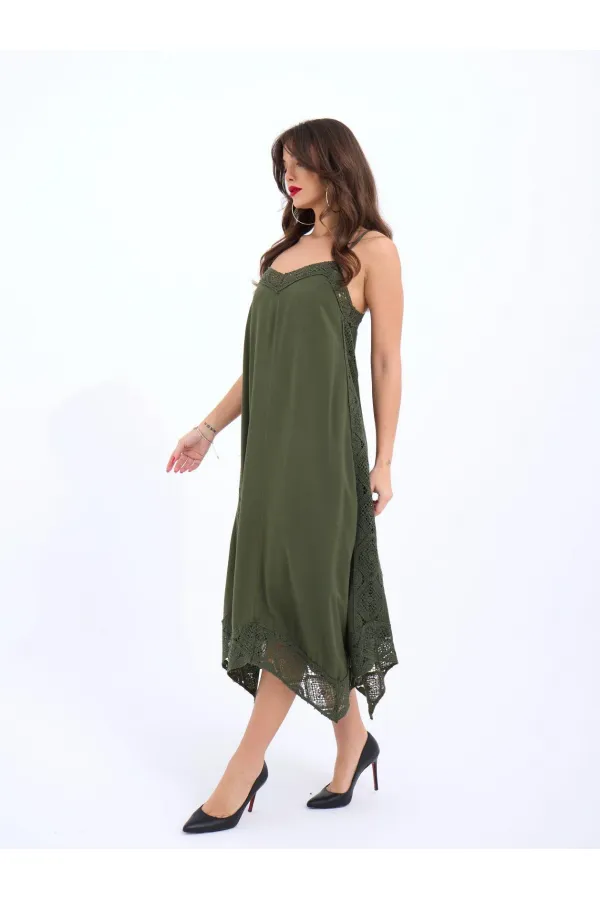 7108 DRESS - KHAKI