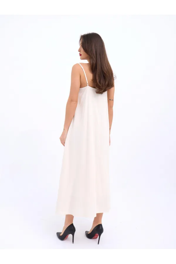 7339 DRESS - BEIGE