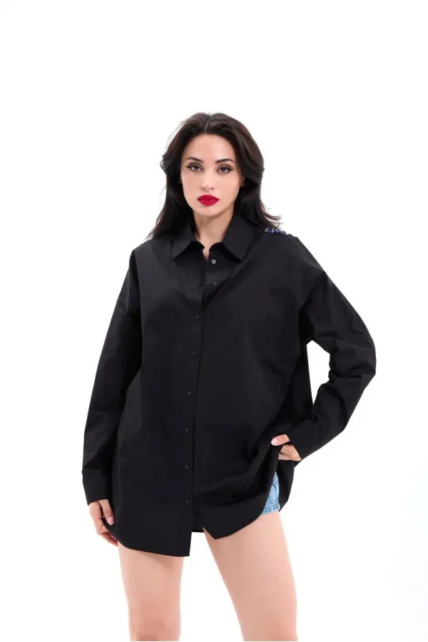 CHEMISE 7434 - NOIRE