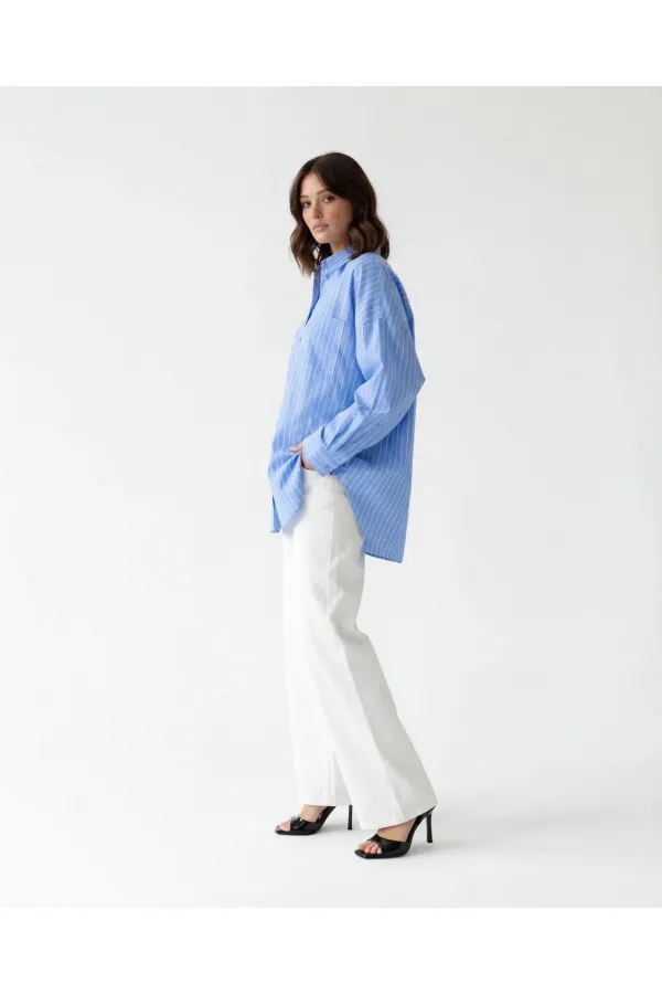 7554 GÖMLEK-NOVARA ÇİZGİLİ