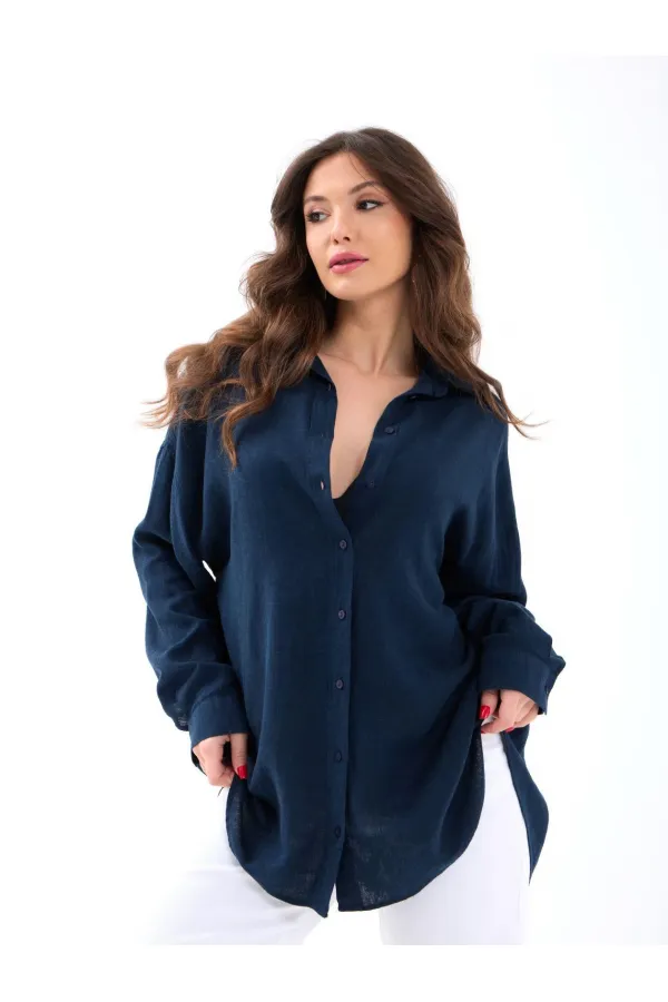 7447 SHIRT - NAVY BLUE