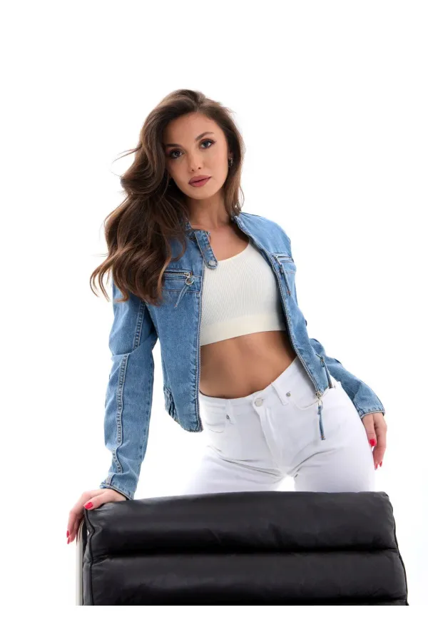 VESTE EN JEAN 6908 - BLEUE