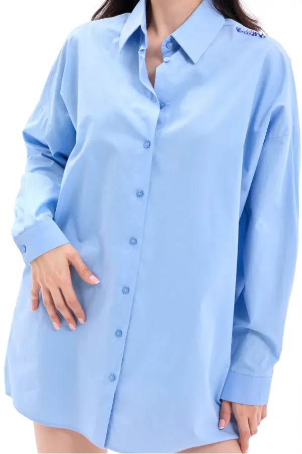 CHEMISE 7434 - BLEUE