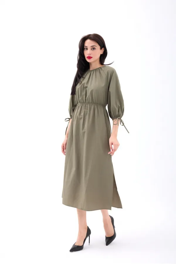 6774 DRESS - KHAKI