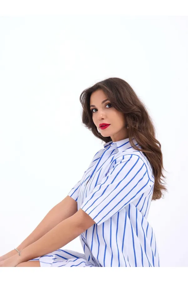 6934 DRESS - BALTIMORE STRIPED