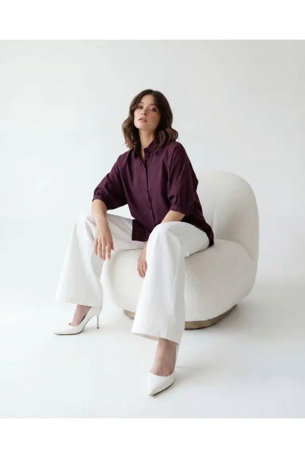 7452 SHIRT - BURGUNDY