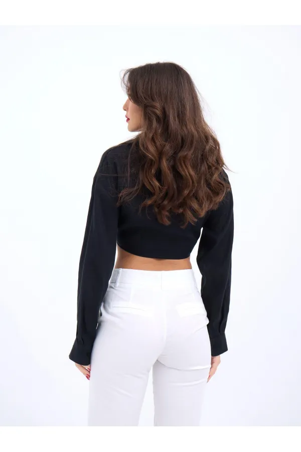 6759 CROP-BLACK