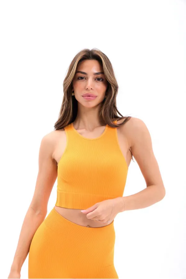 2502 YARIM T-SHİRT-TURUNCU